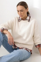 Sweter Teramo wełna - kremowy