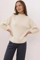 Sweter Teramo rękaw 7/8 - cream