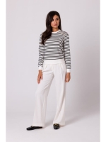 Elegancka bluza Talamone z szykownymi guzikami - w paski