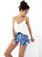 Elegancka krótka piżama z wiskozy - Santorini Boho