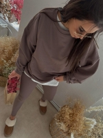 Minimalistyczna bluza Jesolo - taupe