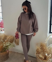 Minimalistyczna bluza Jesolo - taupe
