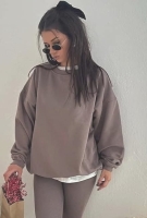 Minimalistyczna bluza Jesolo - taupe