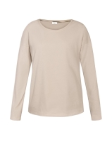 Elegancka piżama wiskoza-bawełna- beż-khaki