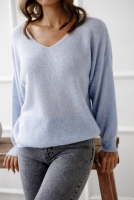 Elegancki sweter Baby Alpaka - baby blue