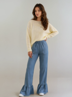 Elegancki sweter Fermo Alpaka Superfine - wanilia