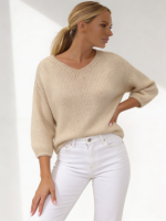 Sweter Viterbo MOHER WEŁNA - fango