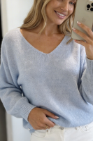 Elegancki sweter Baby Alpaka - baby blue