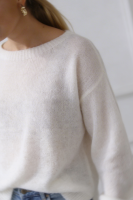 Elegancki sweter Fermo Alpaka Superfine - jaśmin