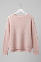 Elegancki sweter Fermo Alpaka Superfine - jasny róż
