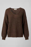 Elegancki sweter Baby Alpaka - czekoladowy