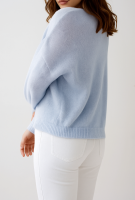 Elegancki sweter Baby Alpaka - baby blue