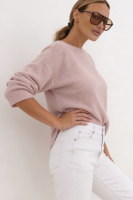 Elegancki sweter Fermo Alpaka Superfine - jasny róż
