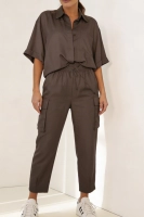 Komplet safari tencel - taupe