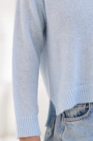 Delikatny sweter Fermo Alpaka Superfine - baby blue