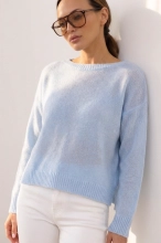 Delikatny sweter Fermo Alpaka Superfine - baby blue