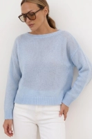 Delikatny sweter Fermo Alpaka Superfine - baby blue