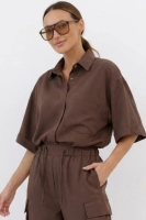 Komplet safari tencel - czekoladowy