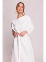 Elegancka i swobodna sukienka z modalu - ecru