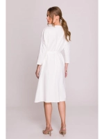 Elegancka i swobodna sukienka z modalu - ecru