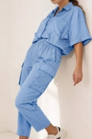 Komplet safari tencel - błękit
