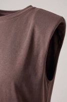 Stylowy komplet Parma z poduszkami - espresso