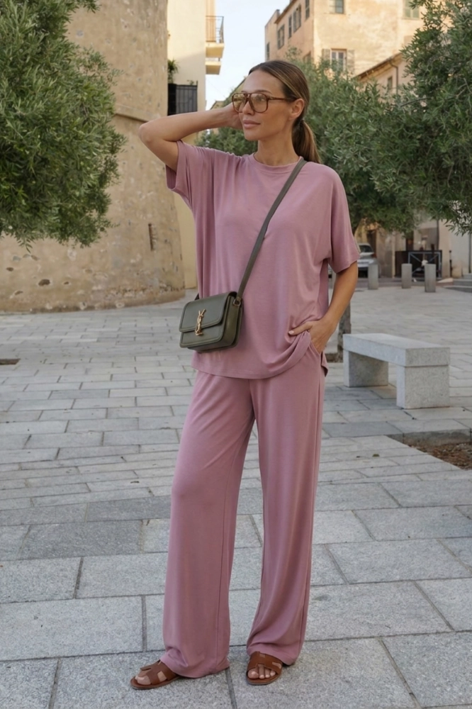 Komplet Enno z modalu PREMIUM - rosa