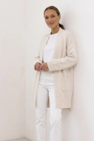 Stylowy kardigan Sasso OVERSIZE wełna - cream