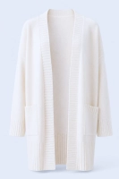 Stylowy kardigan Sasso OVERSIZE wełna - cream