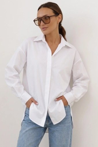 Koszula bawełna i nylon - biała