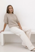 Sweter Viterbo MOHER WEŁNA - mokka