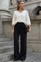 Elegancki sweter Trento Baby Alpaka rękaw 3/4 - ecru